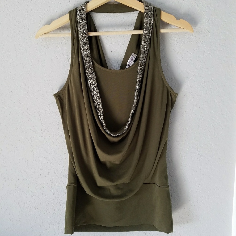 Jennifer Lopez Olive Green Top